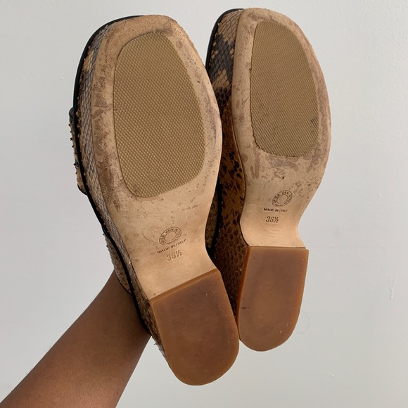 DRIES VAN NOTEN Snakeskin Wedge Sandal 36.5 Italy - Picture 7 of 8